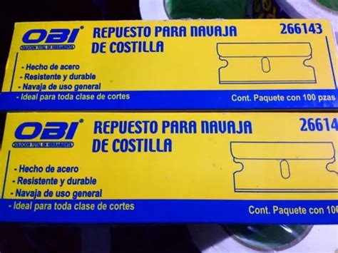 Navaja De Repuesto Costilla Una Hoja Caja De Pzas Mercadolibre