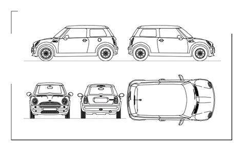 Mini Cooper D Dwg Plan For Autocad Designs Cad