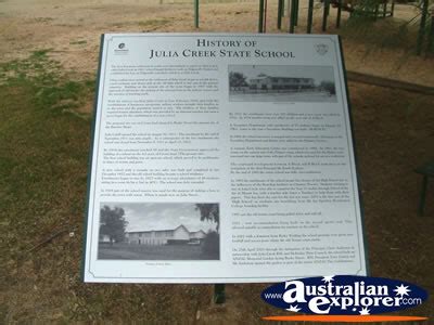 JULIA CREEK STATE SCHOOL HISTORY PHOTOGRAPH, JULIA CREEK STATE SCHOOL ...