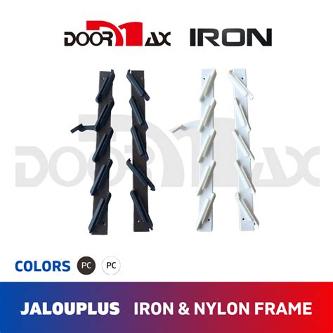 Doormax Jalouplus Iron Powder Coated Steel Nylon Jalousie Window Frame