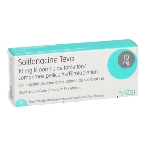 SOLIFENACINE TEVA FILMOMH TABL 30 X 10MG Apotheek Kestens