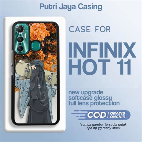 Jual Case Hp Infinix Hot 11 Terbaru Motif Aesthetic Hijab Art Muslimah Estetik Keren Cute Casing