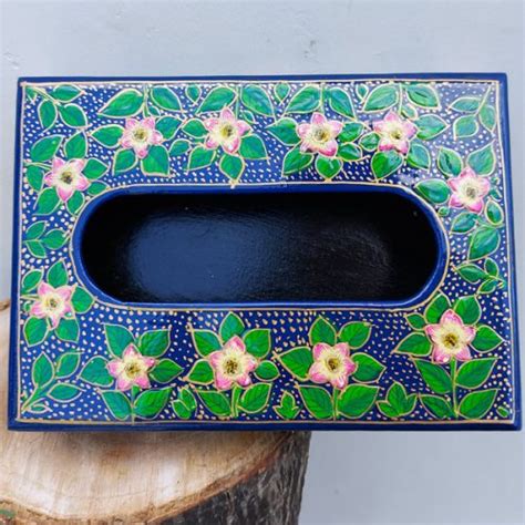 Sabz Paper Mache Napkin Box Gyawun