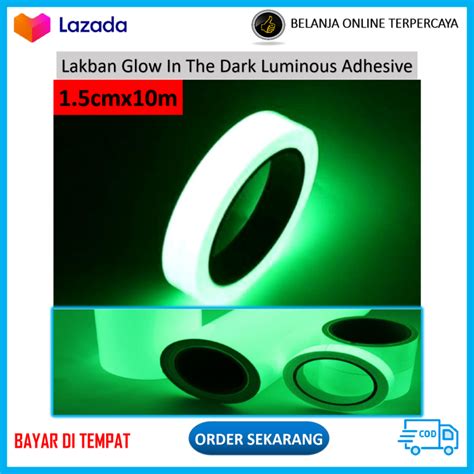 Lakban Menyala Saat Gelap Glow In The Dark Luminous Adhesive Tape