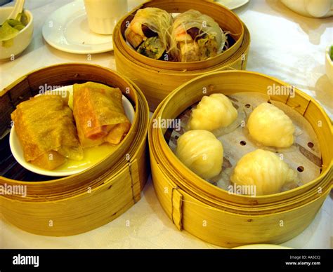 Selection of Cantonese Dim Sum Stock Photo - Alamy