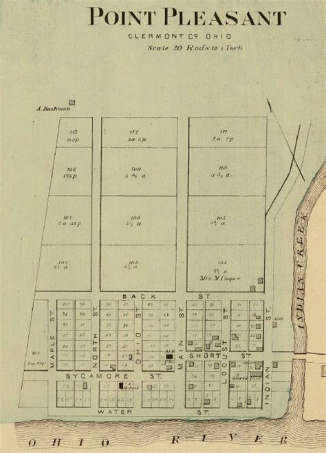 Image Point Pleasant Ohio 1877 Map