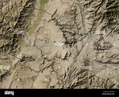 Kabul, province of Afghanistan. Low resolution satellite map Stock ...