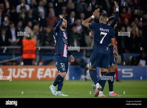 Paris Frankreich Oktober Lionel Messi Von Paris Saint Germain