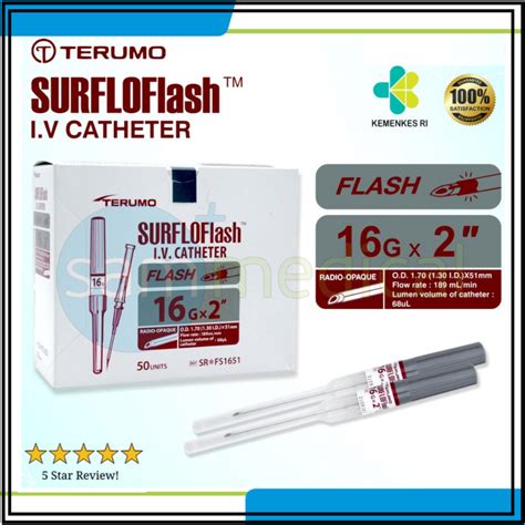 Jual Terumo Surflo Flash Iv Catheter Jarum Infus G X Di Jual Per