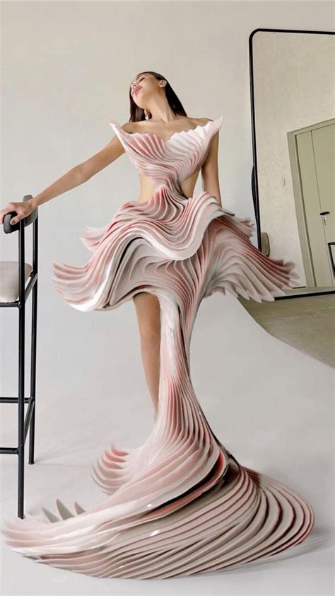 Yimeng Yu Couture For Babe Dina Runway Fashion Conceptual Fashion Runway Fashion Couture