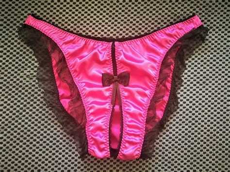 Crotchless Lingerie Naughty Lingerie Crotchless Panties Pink Etsy