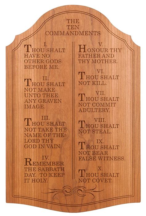 Ten Commandments Wall Plaques