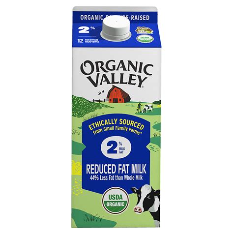 Organic Valley Organic 2 Reduced Fat Milk Ultra Pasteurized Half