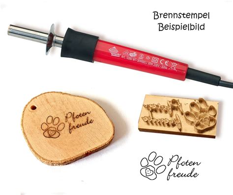 Brennstempel mit Logo individuell Lederprägestempel Prägestempel für