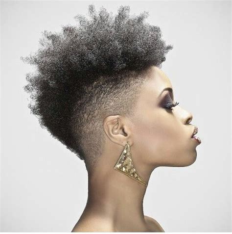 Mohawk Hairstyle Ideas For Black Women Short Hair Mohawk Natural