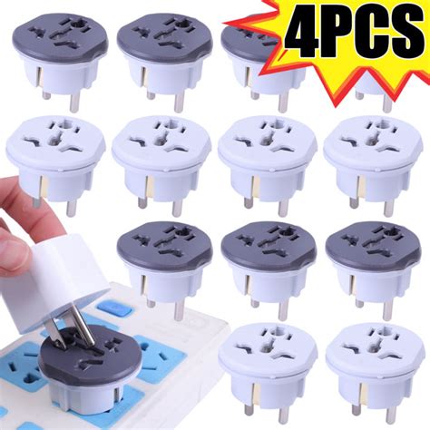 4PCS EU Standard Travel Adapter Plug Socket 16A 250V AC Power Adapter