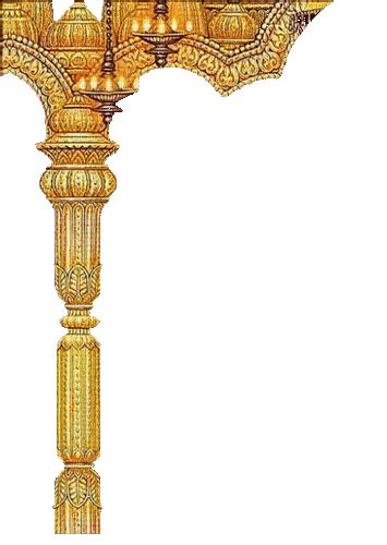 Pillar Gold India Temple Pillar Gold Temple India Deco