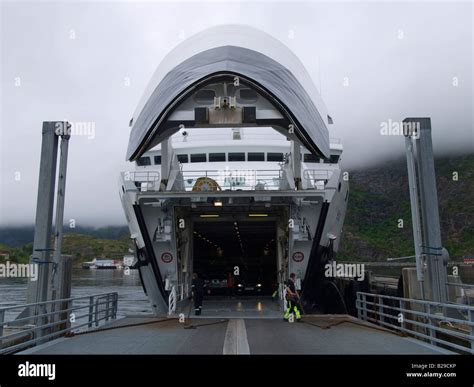 Ferry boat / Moskenes Stock Photo - Alamy