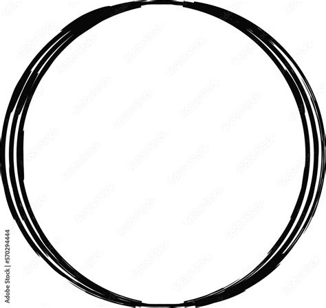 Scribble Circle Frame Image With Svg Eps Png Zip File Svg Vector