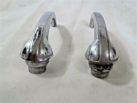 1941 1948 Chevy Door Handles Chrome Interior Set Of 2 99ch Ebay