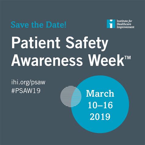 Celebrating Patient Safety Awareness Calendar Week Health Is Part Of