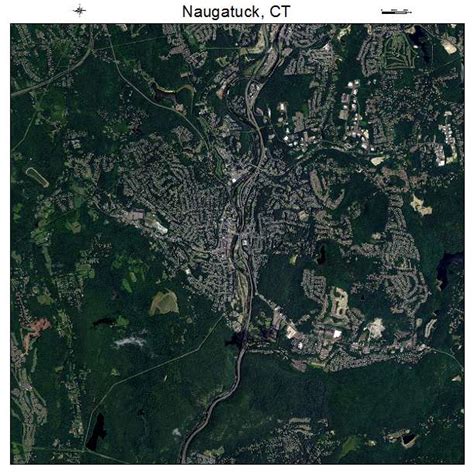 Aerial Photography Map of Naugatuck, CT Connecticut