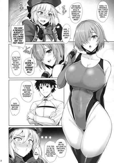 Kyouei Tokusei No Servant To Servants With The Swimsuit Trait Nhentai Hentai Doujinshi