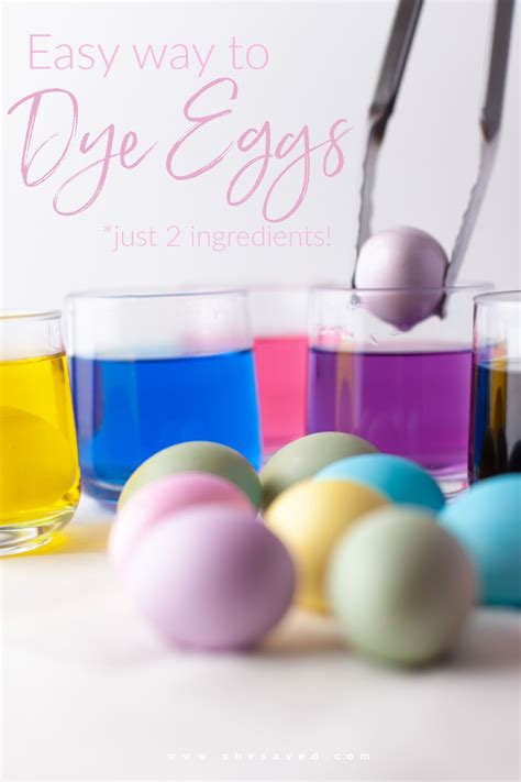 Easy Way To Dye Easter Eggs With Vinegar And Water Easter Egg Dye