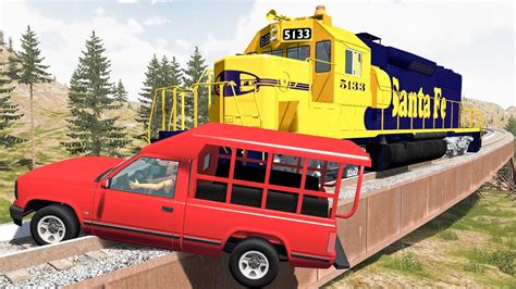 Train Accidents 22 BeamNG DRIVE SmashChan YouTube