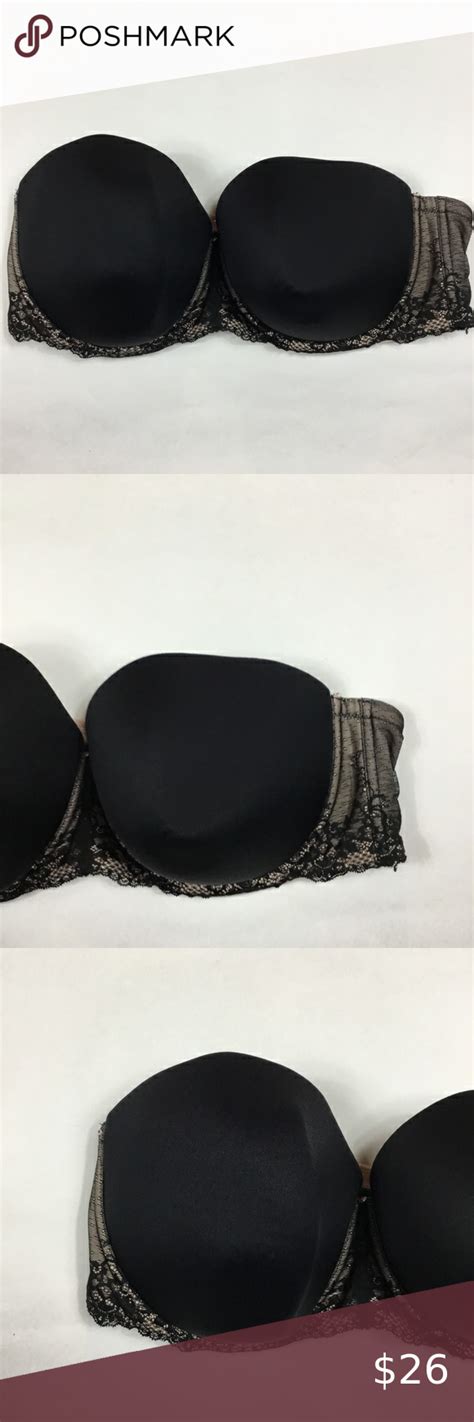 Torrid Black Lace Strapless Bra Womens 46DD | Strapless bra, Lace ...