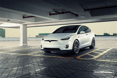 Luxury Visual Tweaks on White Tesla Model X — CARiD.com Gallery