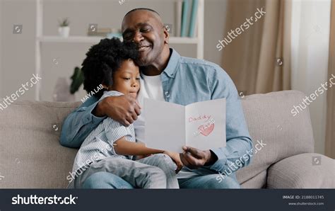 Mature African American Man Cute Kid Stock Photo Shutterstock