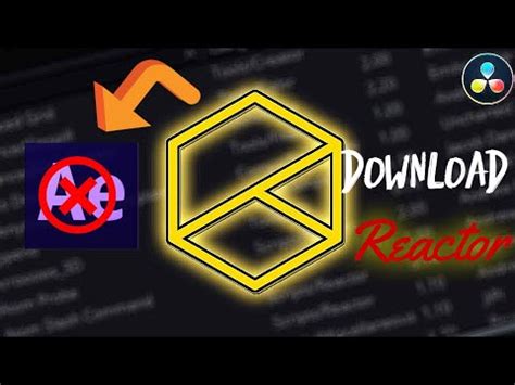 كيفيه تنزيل الرياكتور اهم اداه للدافنشى How to install Reactor YouTube