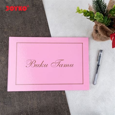 Jual Guest Book Buku Tamu Daftar Undangan Pink Joyko GB 2030 5 Shopee