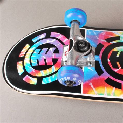 Element Skateboards Element Tie Dye Quadrant Twig Complete Skateboard 7