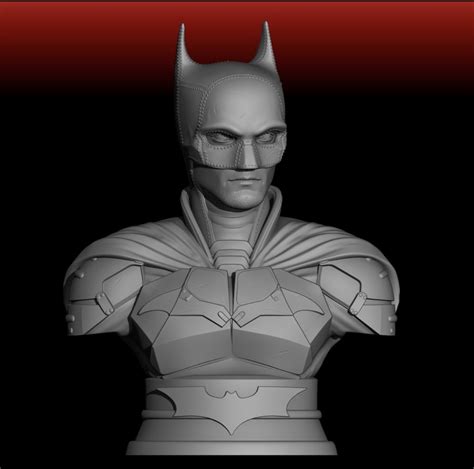 Descargar Archivo Obj Busto De Batman Robert Pattinson • Objeto