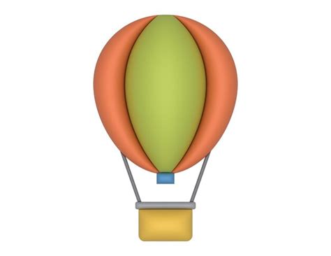 Premium Vector 3d Hot Air Balloon