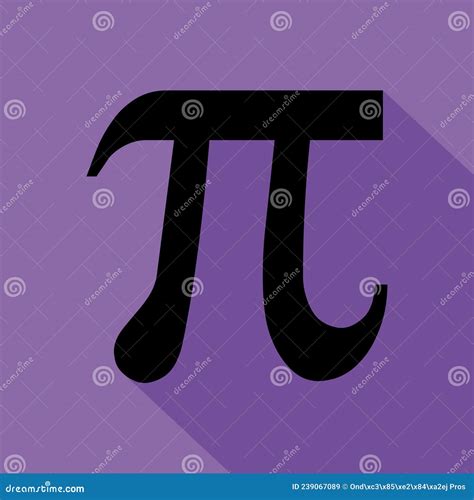 Pi Mathematical Symbol Geometry Formula Icon Education Vector