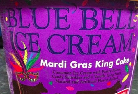 Blue Bell King Cake Ice Cream Its Louisiana Only