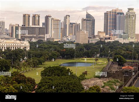 manila cityscape  intramuros philippines stock photo alamy