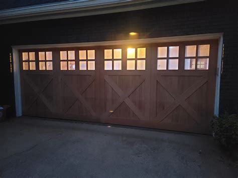 Custom Mahogany Wood Garage Doors Atlanta GA