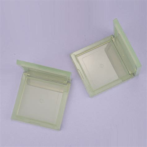 Square Translucent Compact Powder Case Zmic