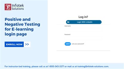 Positive And Negative Testing For E Learning Login Page Best Qa