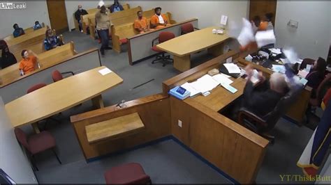 Courtroom Chaos Fearless Judge Policewoman Take Down Deranged Criminal