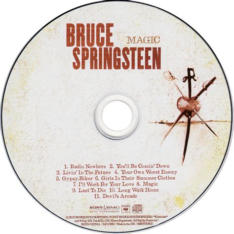 Car Tula Cd De Bruce Springsteen Magic Portada