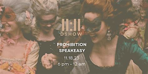 PROHIBITION SPEAKEASY EXPERIENCE FASHION SHOW PARTY WITH STARS | The ...