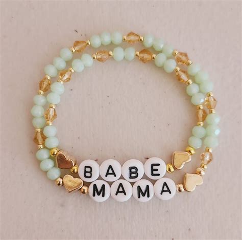 Stretchy Bracelets For Mama And Babe Jewelry Diy Bracelets Handmade Jewelry Diy Stretchy