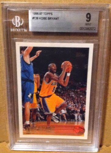 Topps Nba Kobe Bryant Lakers Rc Rookie Hof Bgs Mint