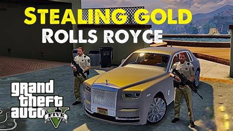 GTA 5 Stealing Pure Gold Rolls Royce With Franklin Rolls Royce