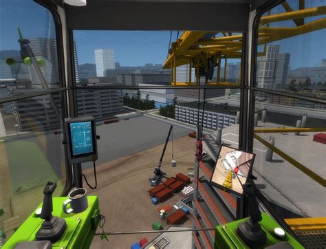 tower crane simulator virtual driving hub